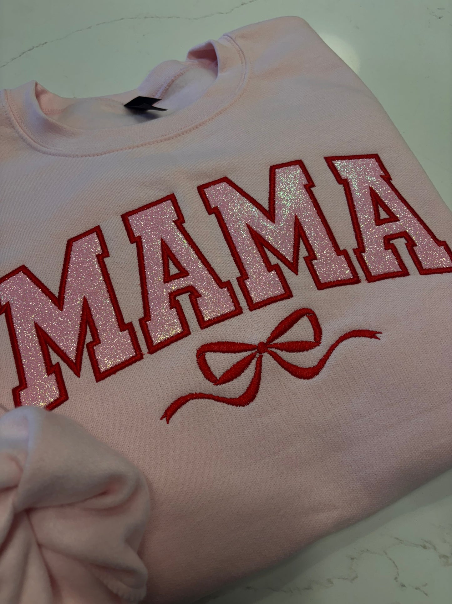 MAMA Pink/Red Personalized Sweatshirt