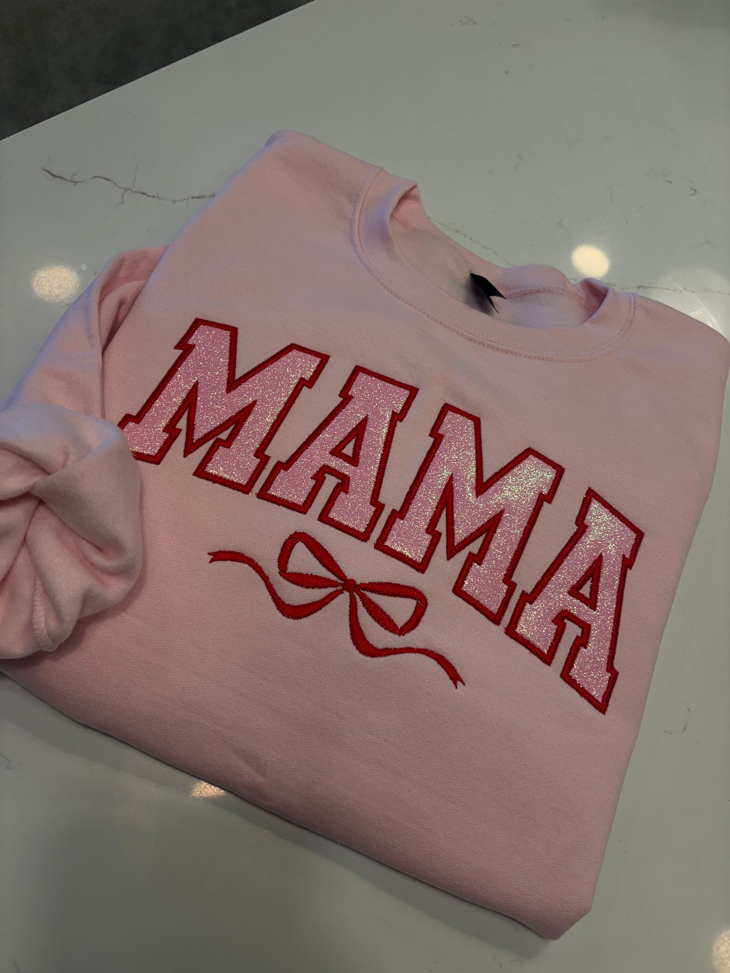 MAMA Pink/Red Personalized Sweatshirt