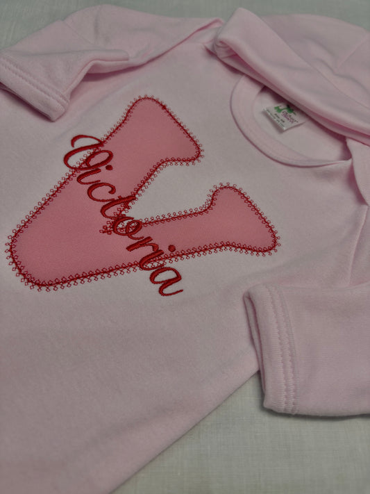 Personalized baby outfit set